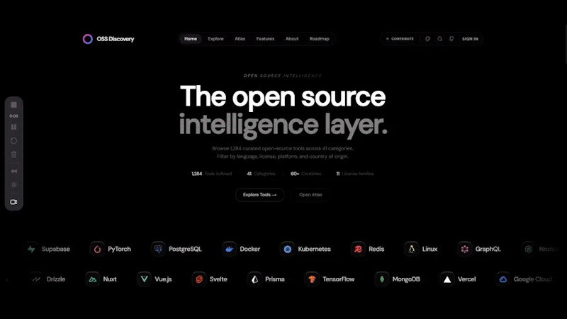 OSS Discovery screenshot 1 (video preview)