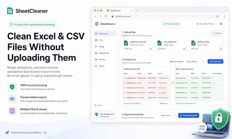 SheetCleaner screenshot 1