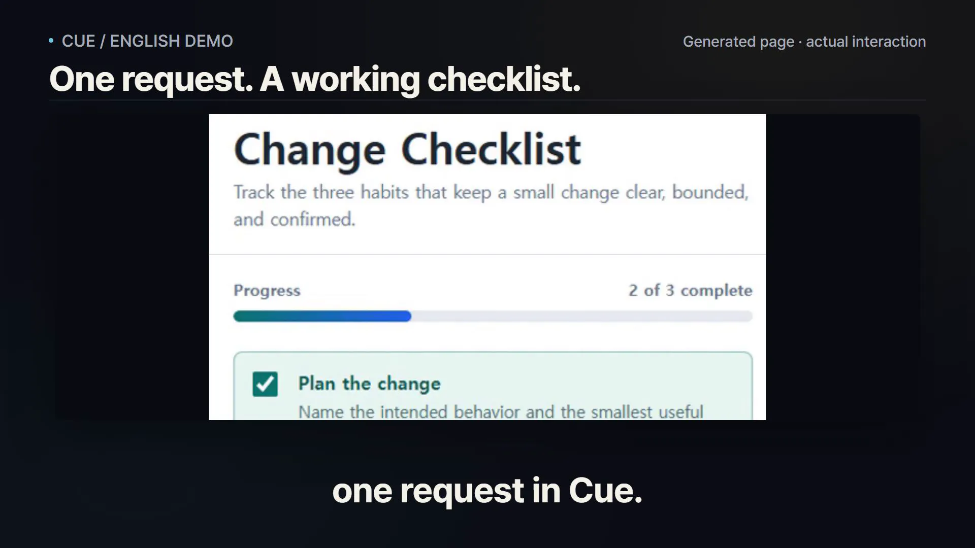 Cue logo