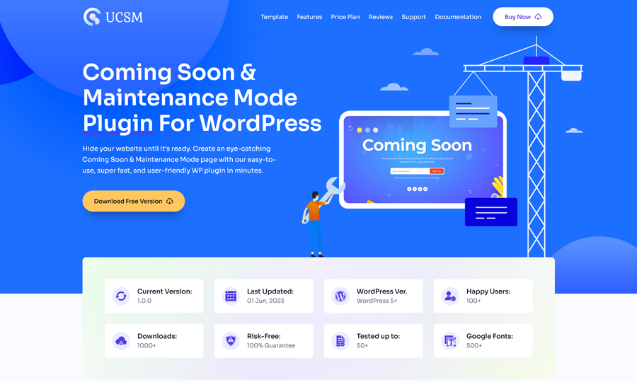 Ultimate in arrivo e manutenzione - Un plug -in WordPress per arrivare presto e modalità di manutenzione media 1
