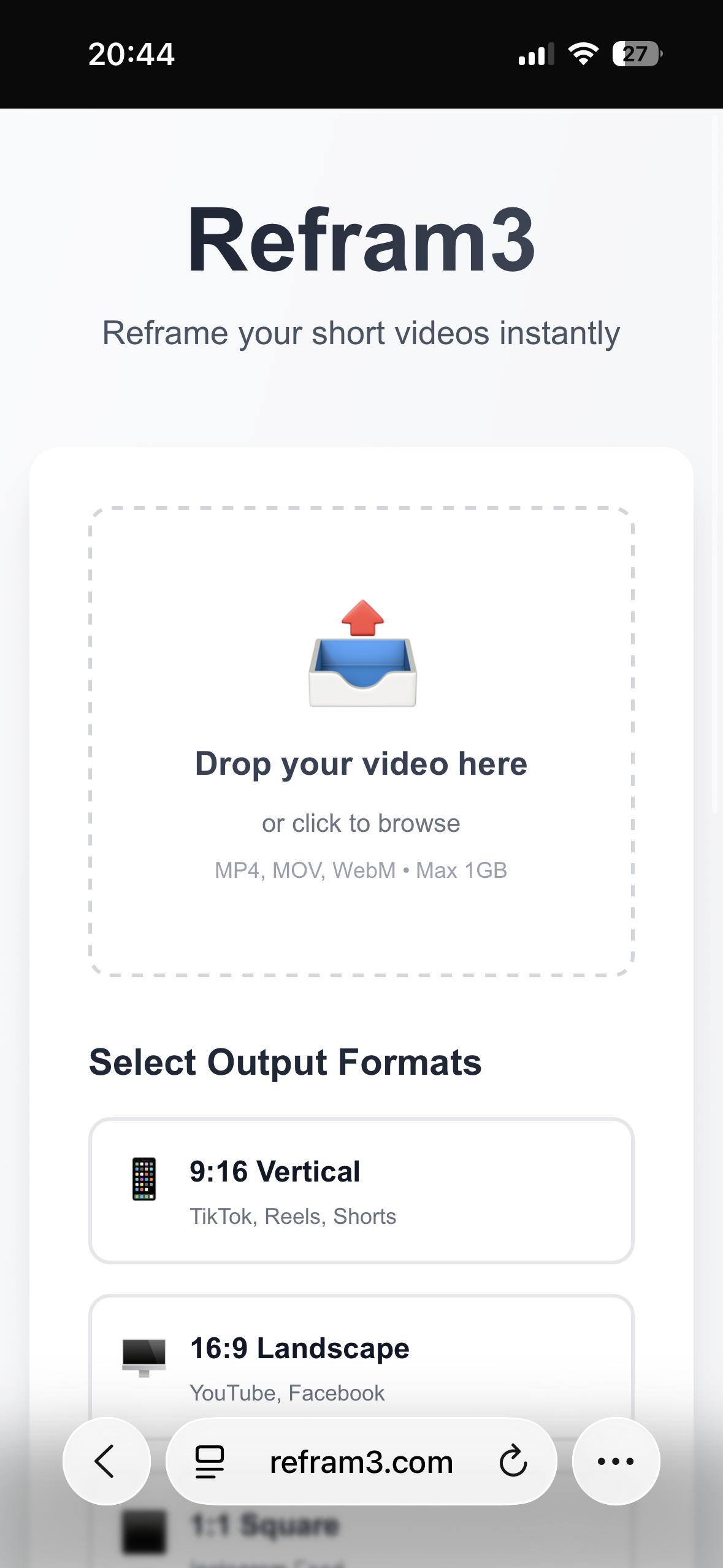 Refram3 - Main product screenshot demonstrating key features and user interface