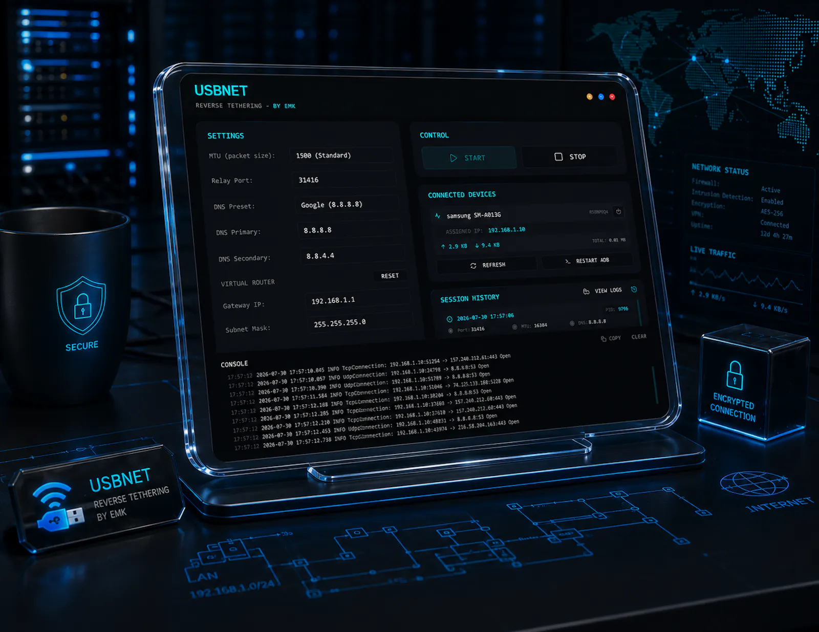 USBNET screenshot 2
