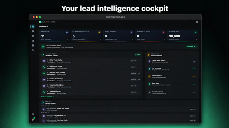 Skip the Pitch screenshot 4