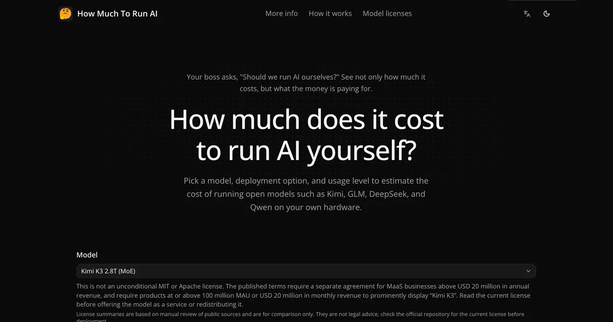 How Much to Run AI gallery image