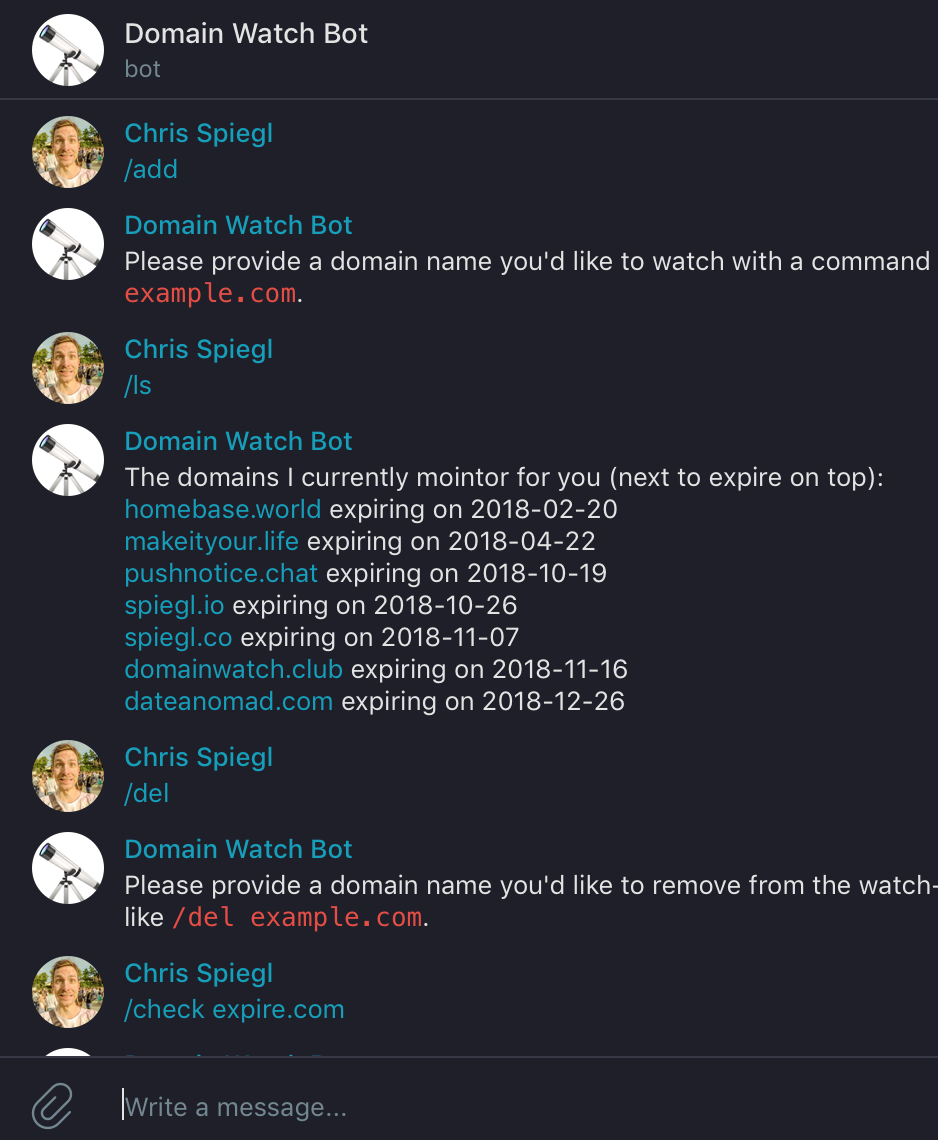 DomainWatchBot gallery image