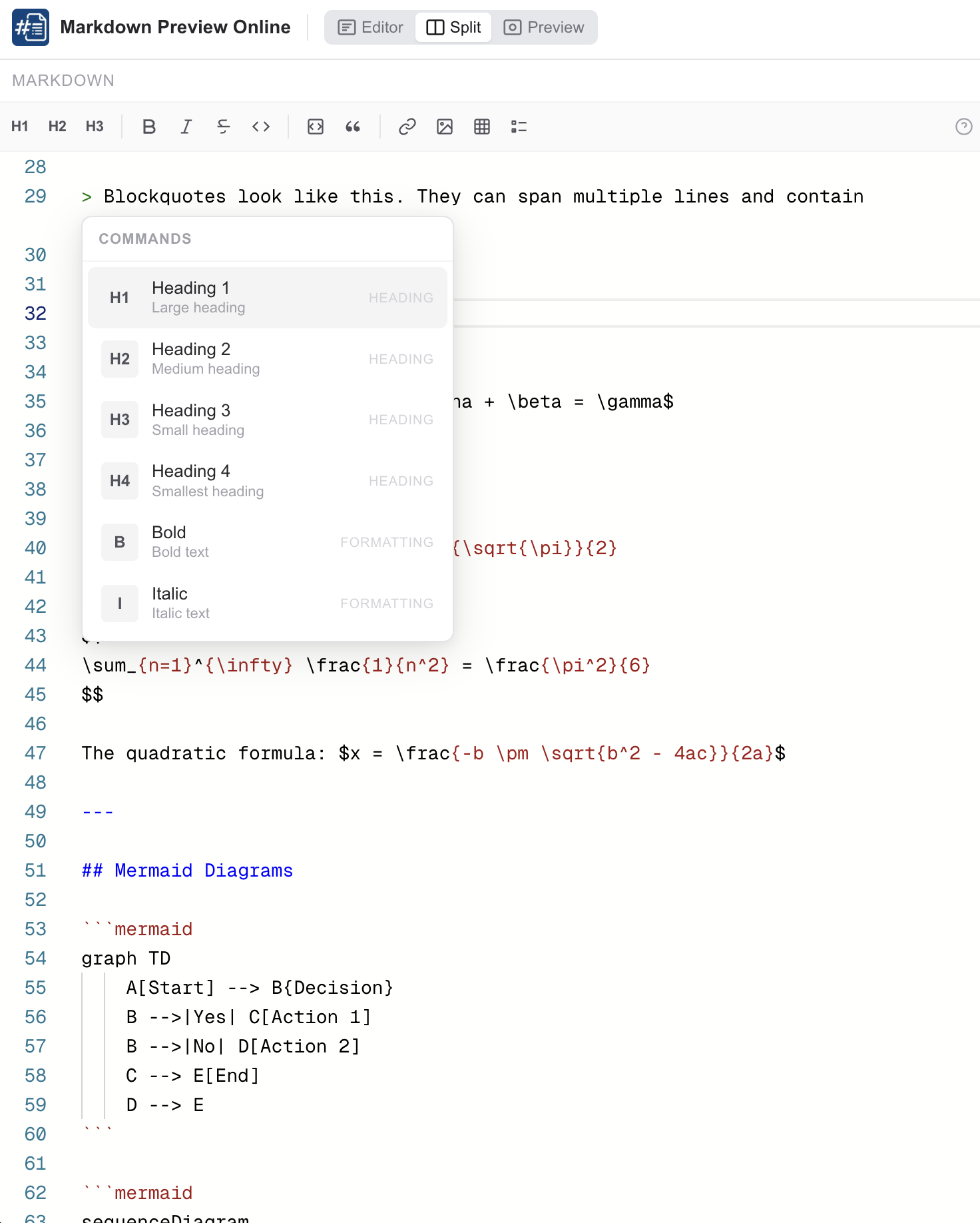 Markdown Preview Online - Screenshot 4 showing product features and functionality