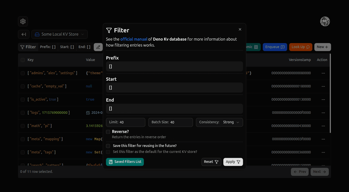 Deno KV GUI Client - Screenshot 4 showing product features and functionality