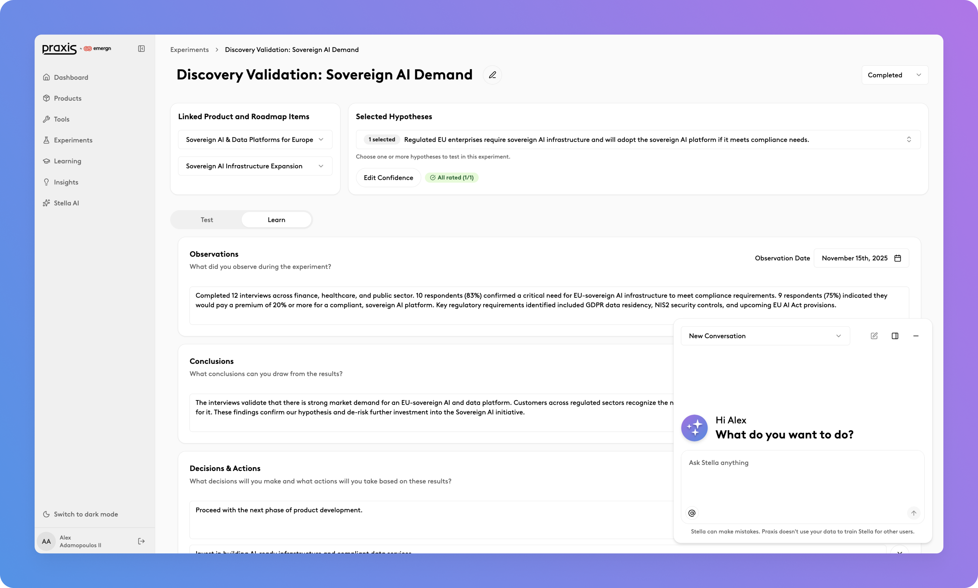 Praxis by Emergn - Screenshot 3 showing product features and functionality