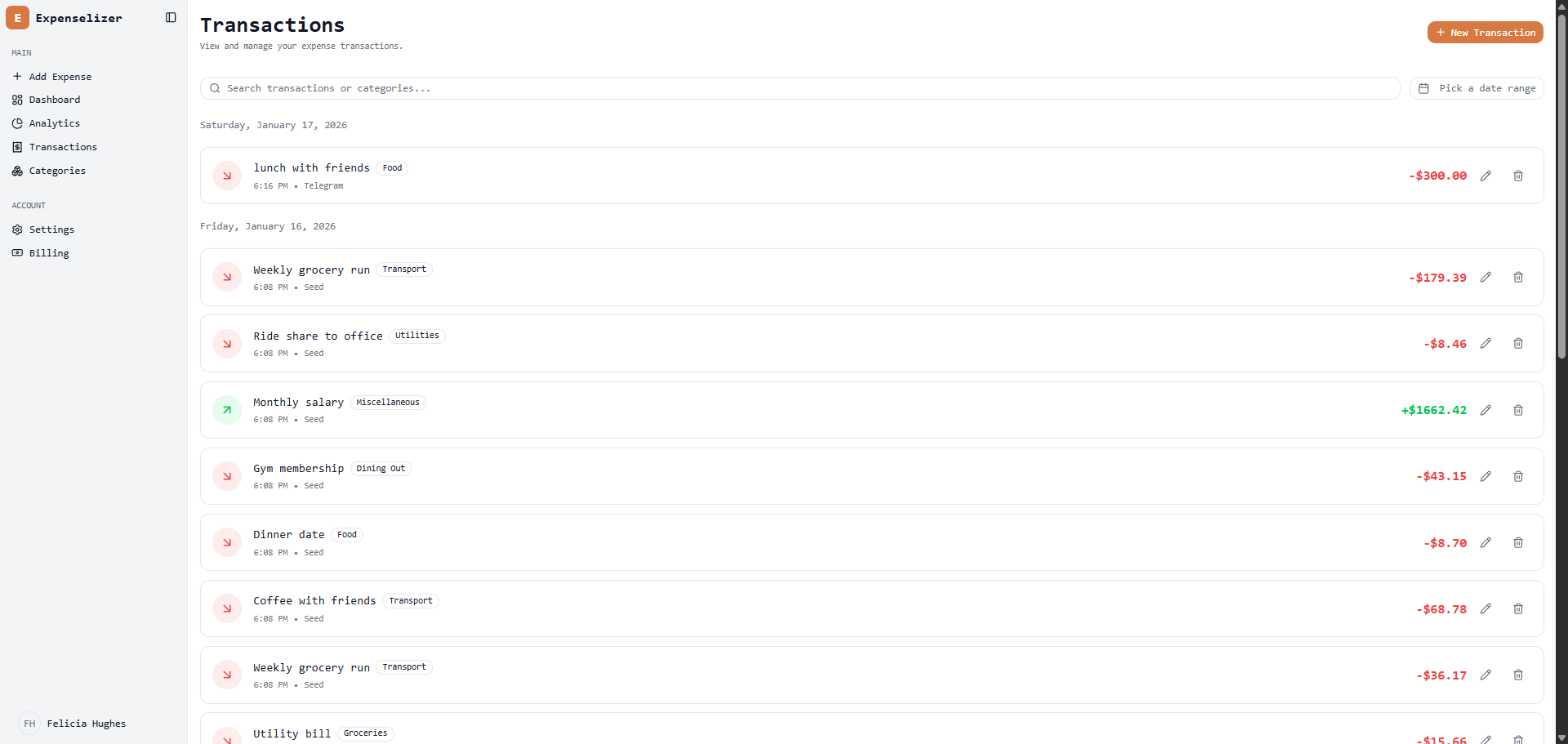 Expenselizer - Screenshot 2 showing product features and functionality