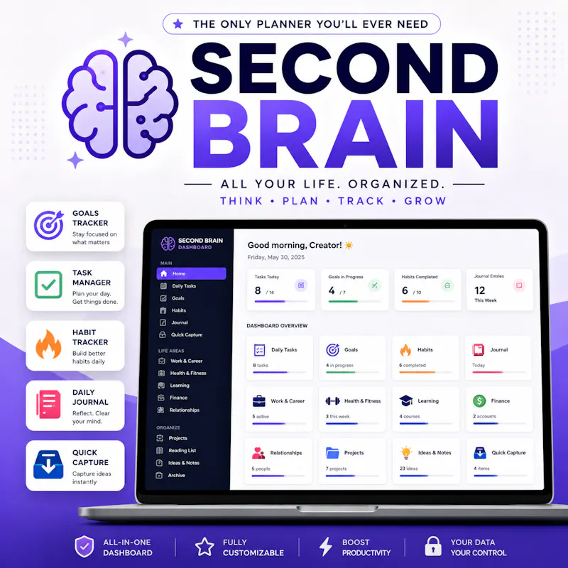 The Second Brain Notion System screenshot 3