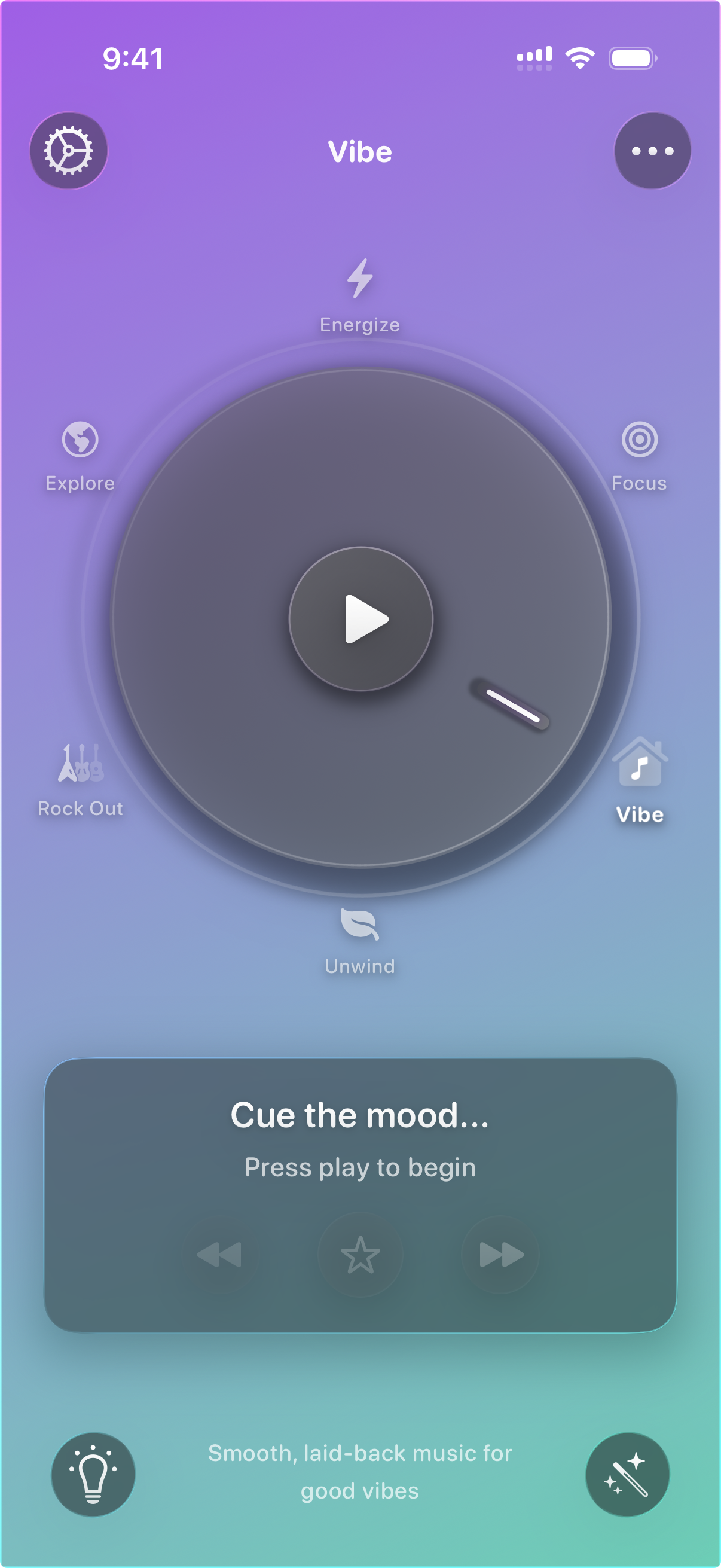 Mood Dial for Apple Music - Main product screenshot demonstrating key features and user interface