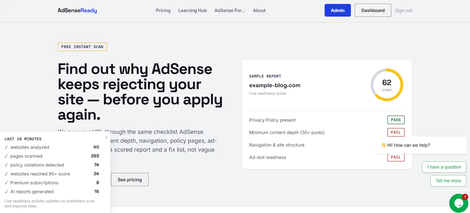 AdSense No More rejections screenshot 1