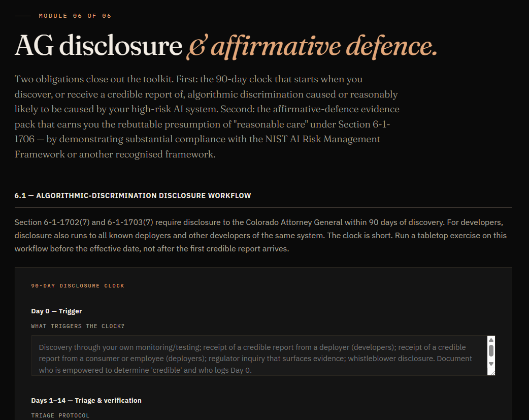 Colorado AI Act Readiness Toolkit gallery image