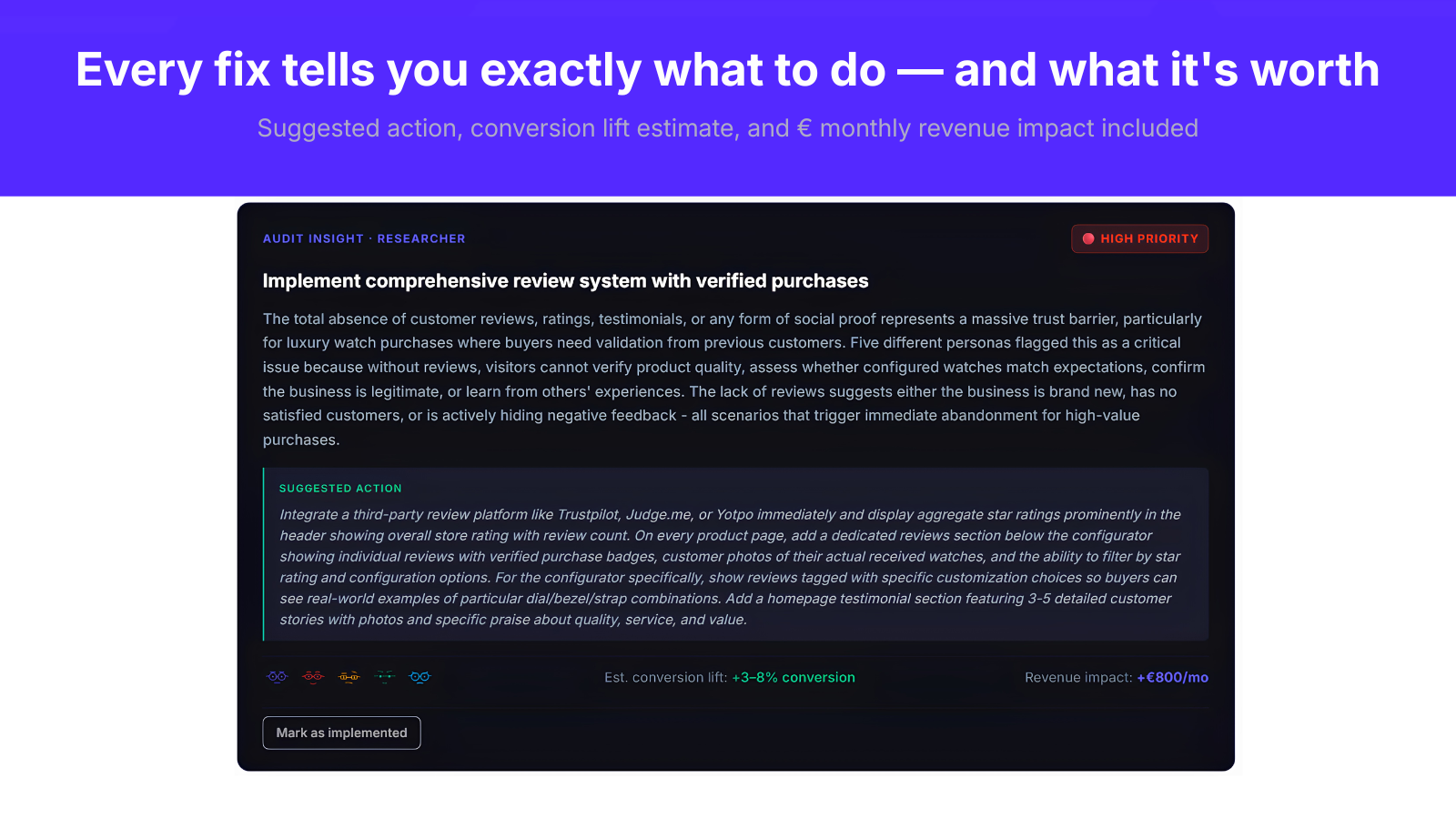 Uservisor — Shopify Revenue Leak Finder gallery image