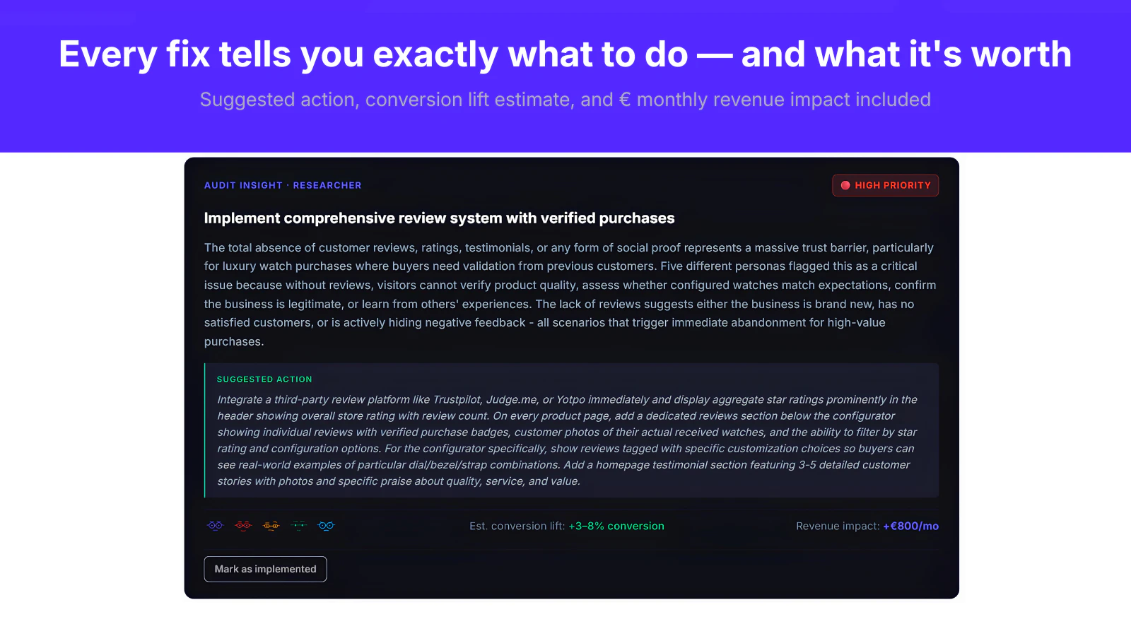 Uservisor — Shopify Revenue Leak Finder screenshot 5