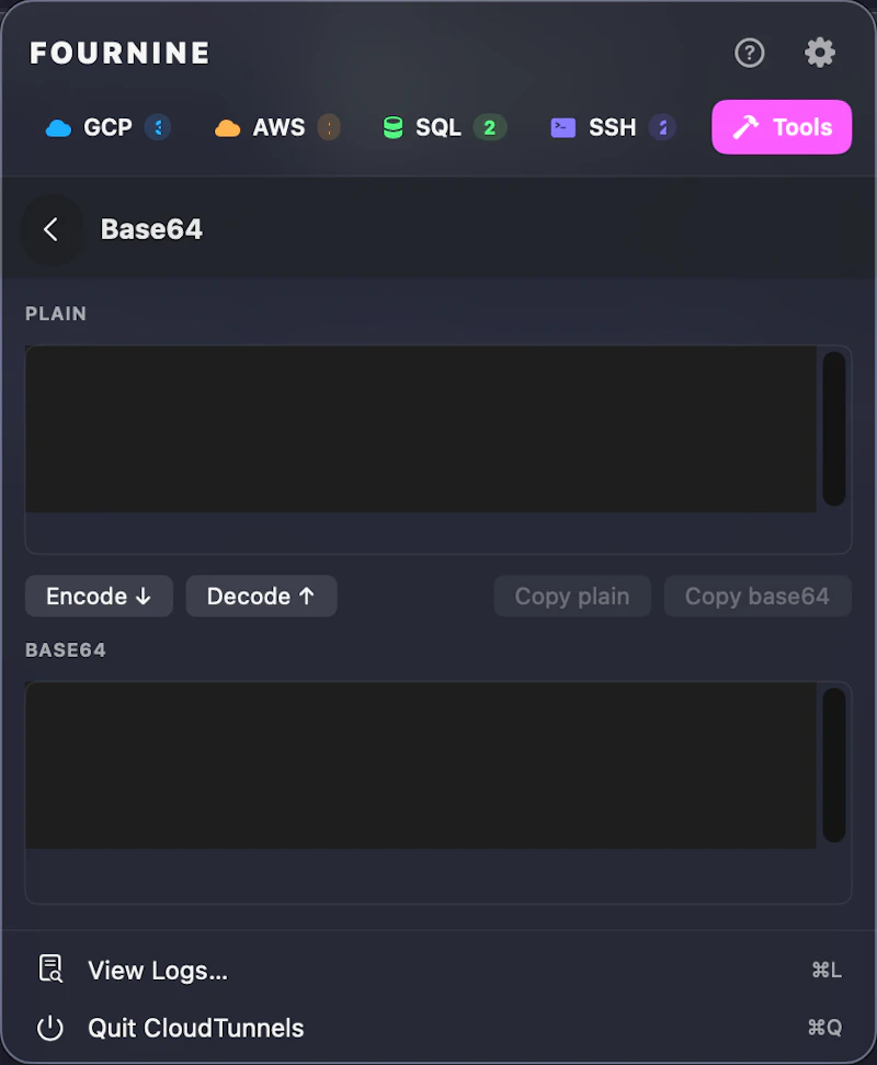 CloudTunnels-One menu bar. Every tunnel. screenshot 2