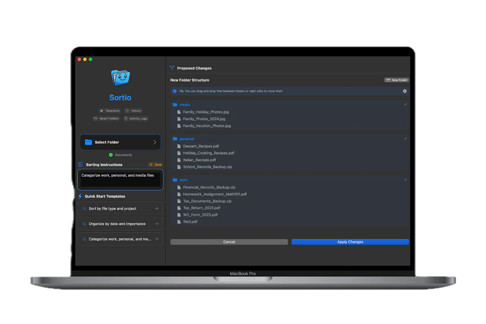 Sortio screenshot 1