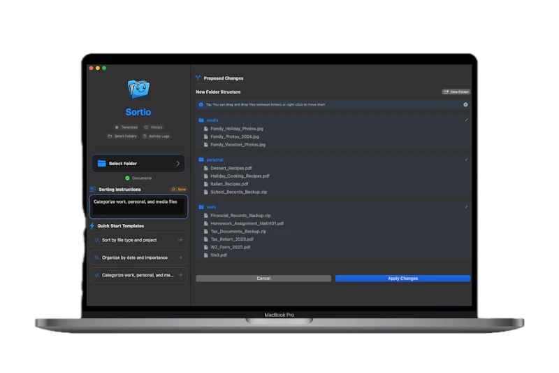 Sortio screenshot 1