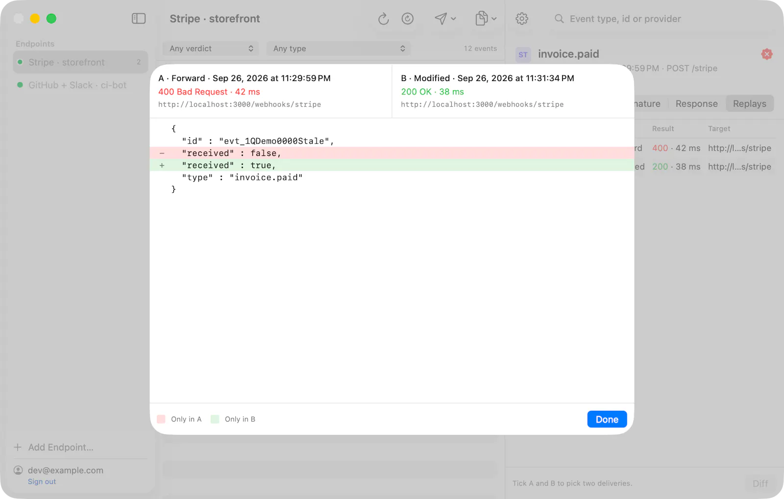 WebhookMon screenshot 5