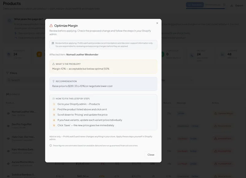 ProfitLeakGuard screenshot 8