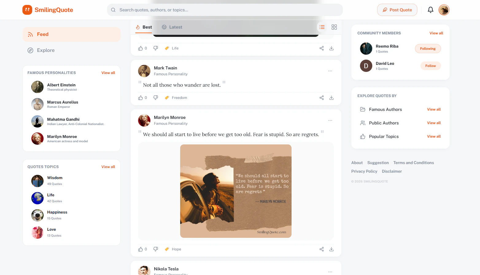 SmilingQuote 대표 미리보기