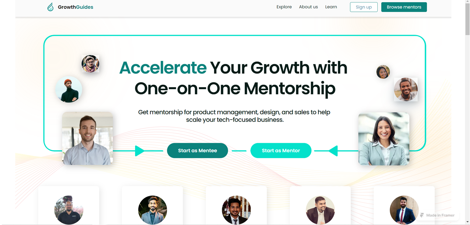 Growth Guides - mentors for startups - Unlock your startup potential with top mentors who deliver media 2