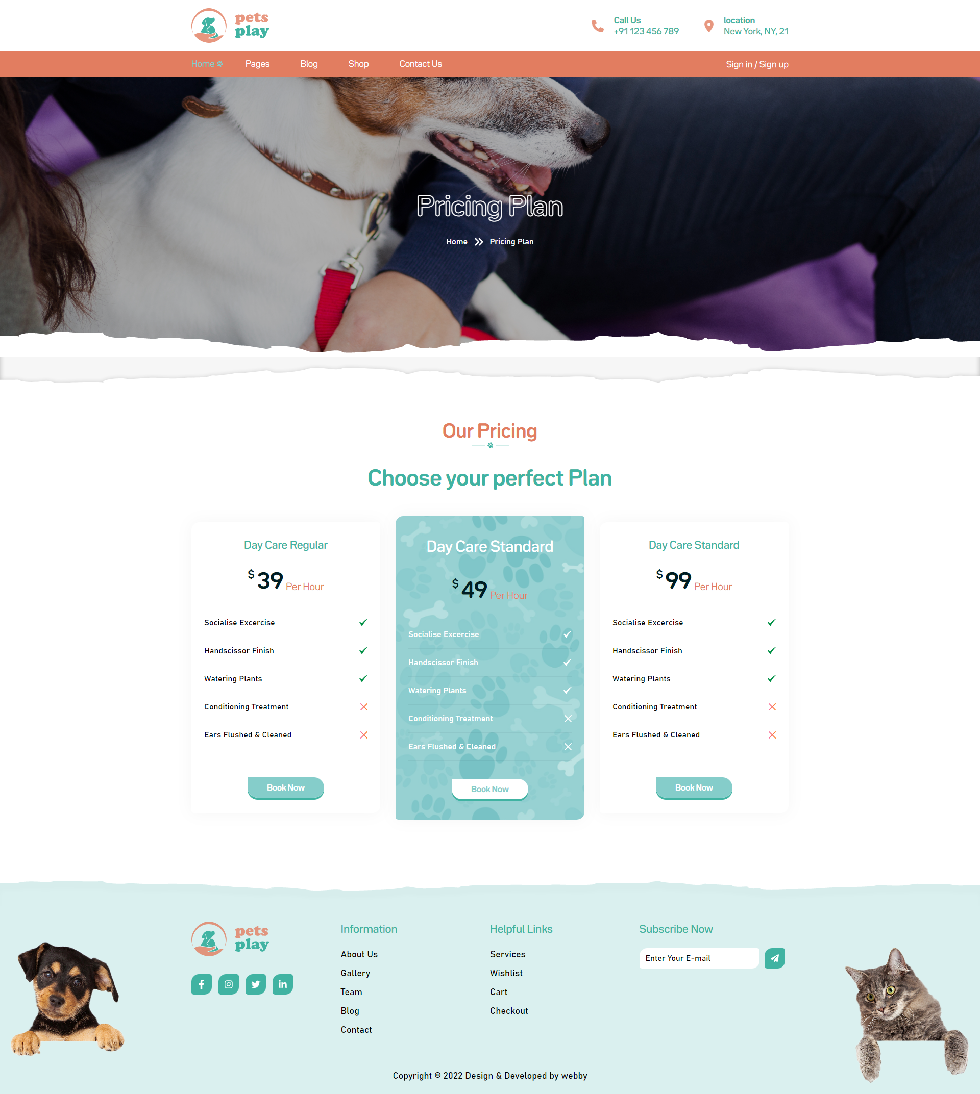 Pet Shop Website Template gallery image