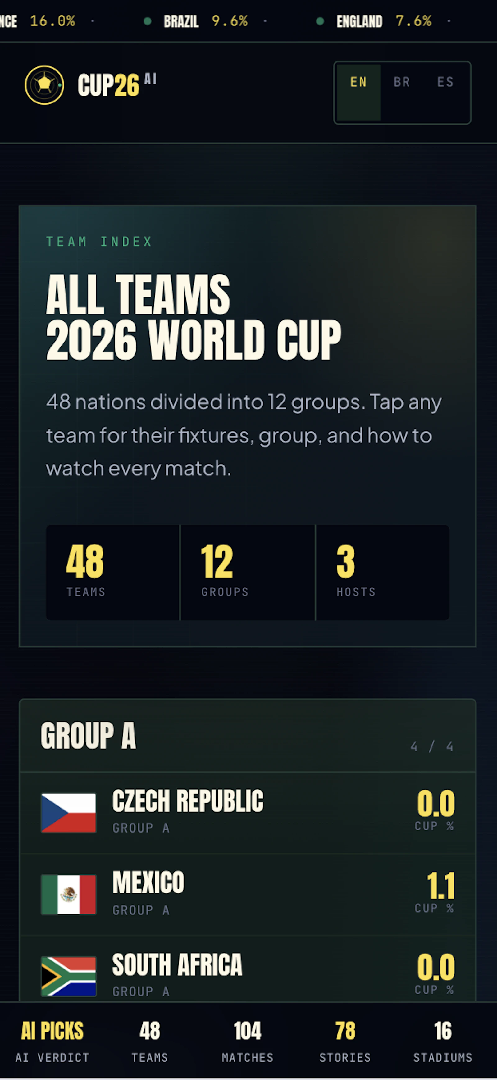 Cup26 AI screenshot 3