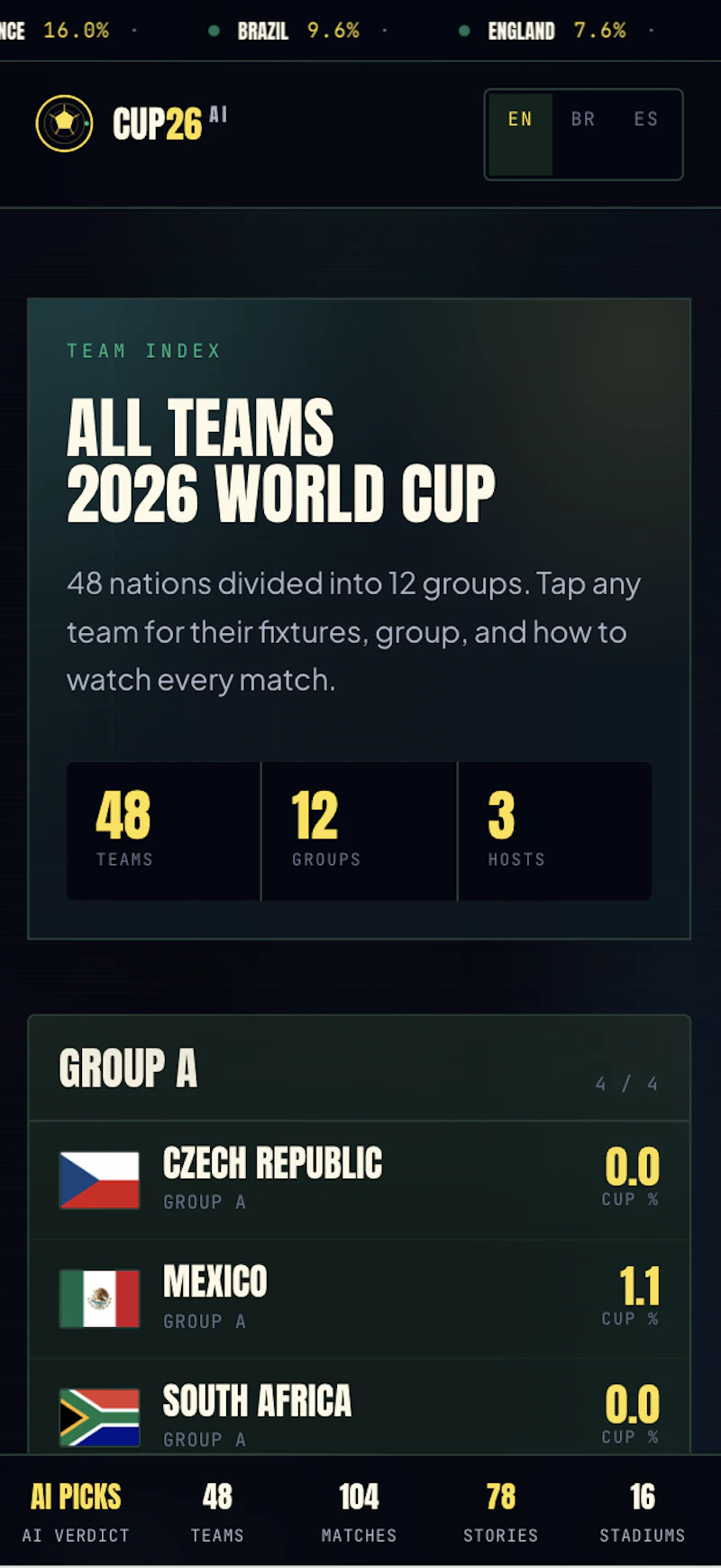 Cup26 AI screenshot 3
