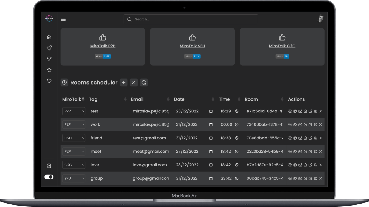 Mirotalk Webrtc media 2