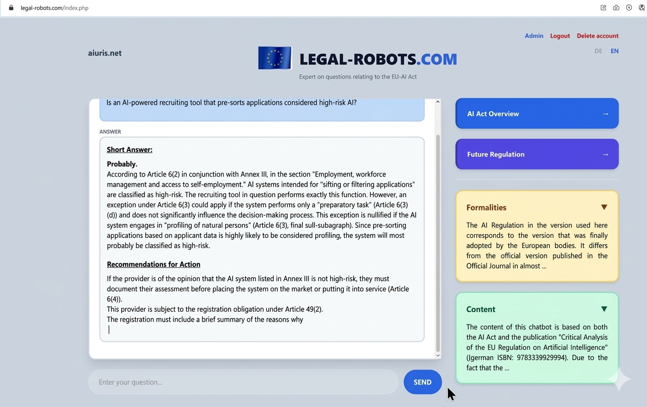 EU AI Act Chatbot gallery image