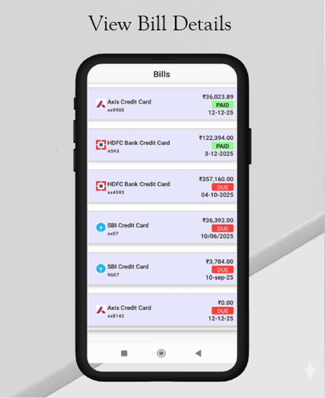Auto Track Expenses and Bills - Screenshot 3 showing product features and functionality