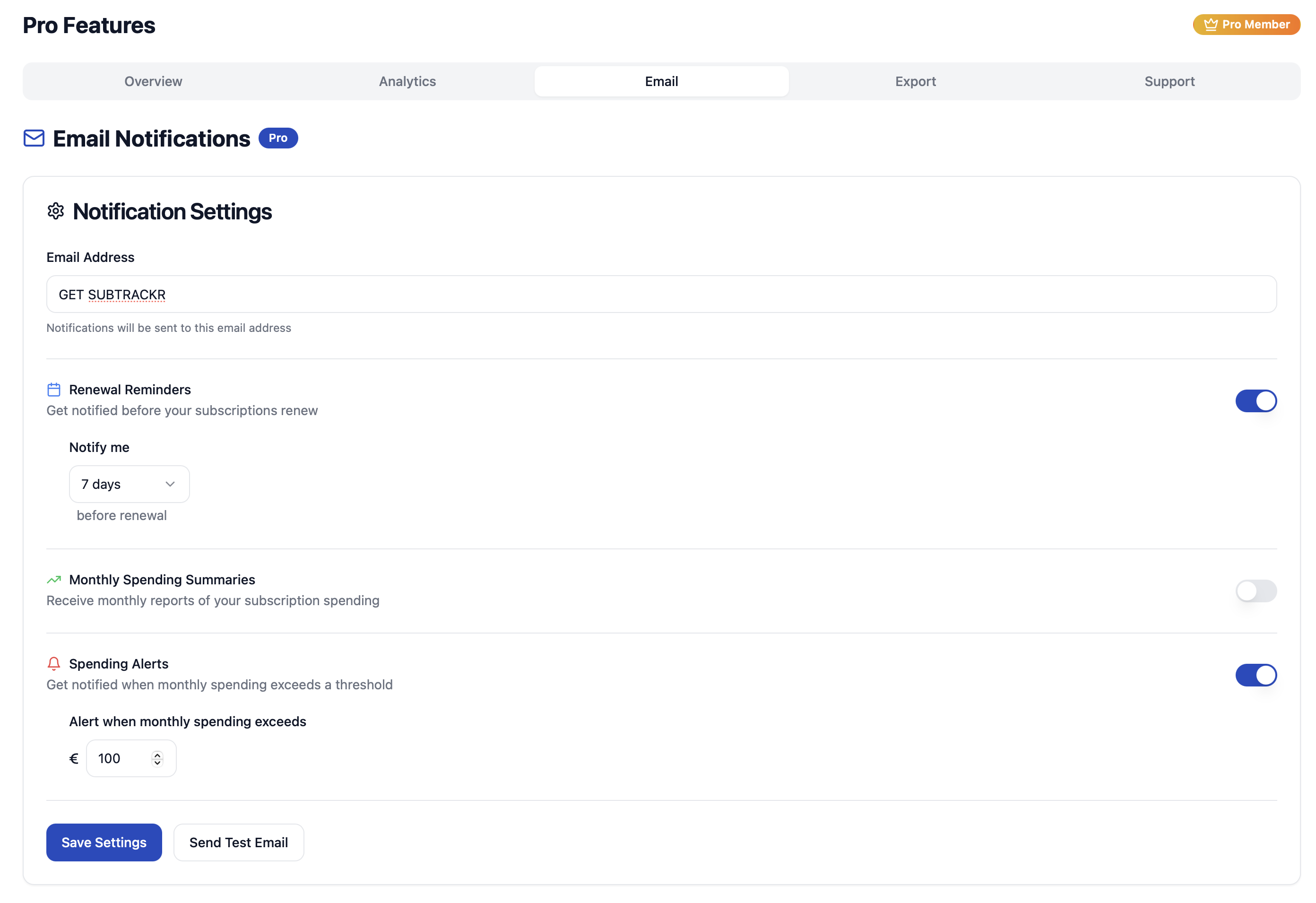 SubTrackr gallery image