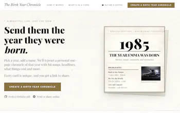 The Birth Year Chronicle gallery image