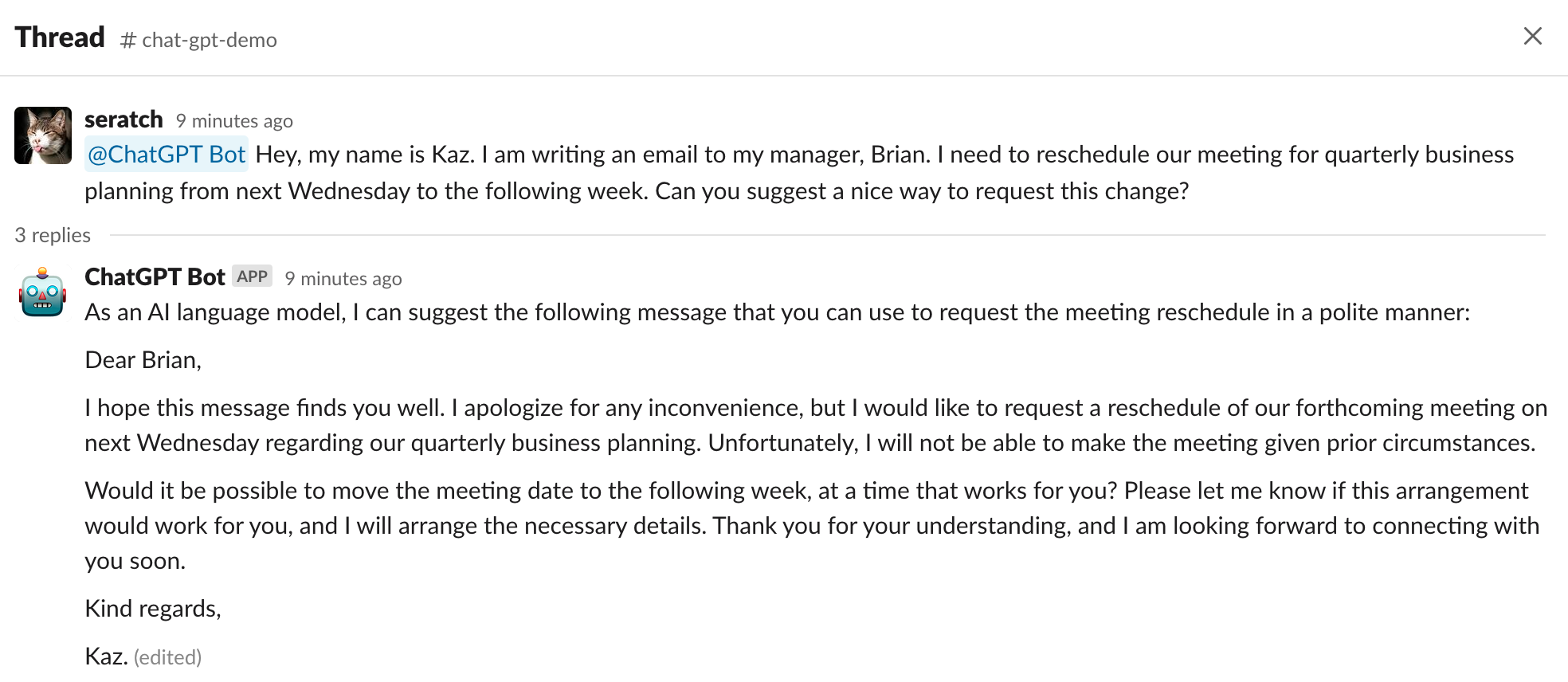 Chatgpt in Slack Medien 1