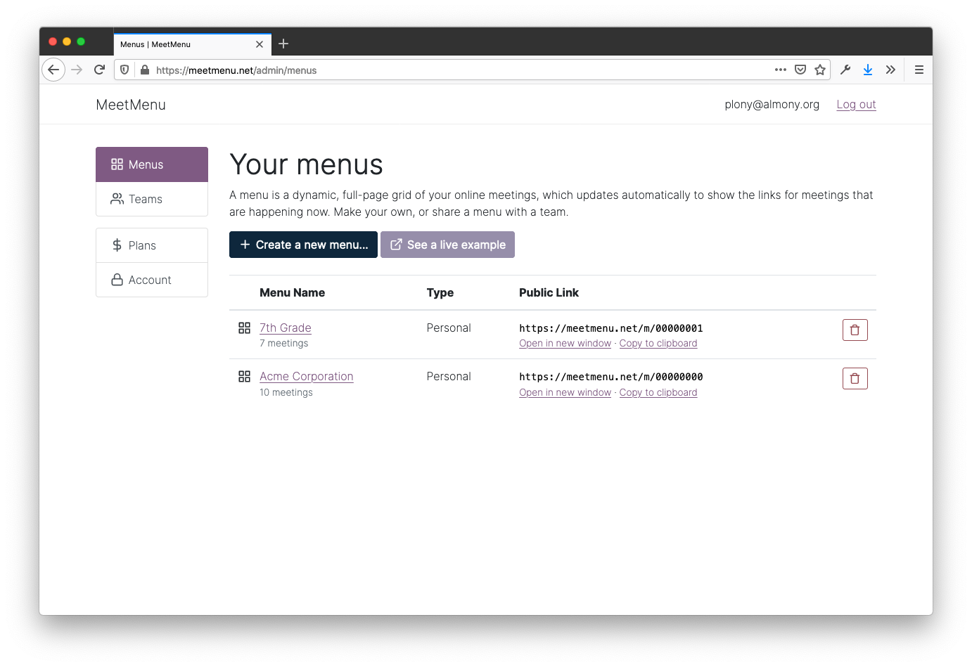 MeetMenu gallery image