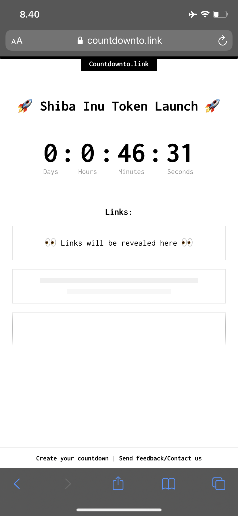 ⏰ Countdown to link gallery image