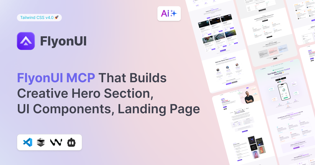 Flyonui MCP: Builder AI do Tailwind AI media 2
