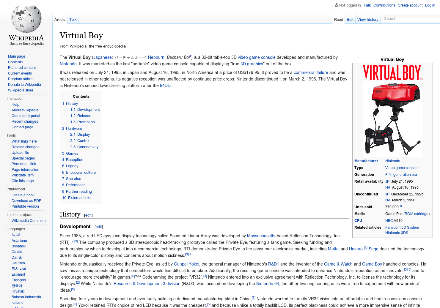 Nintendo Virtual Boy