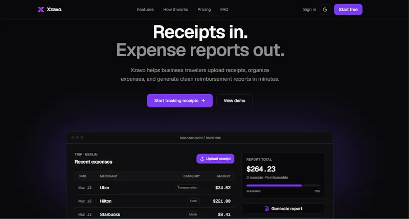 Xzavo screenshot 1