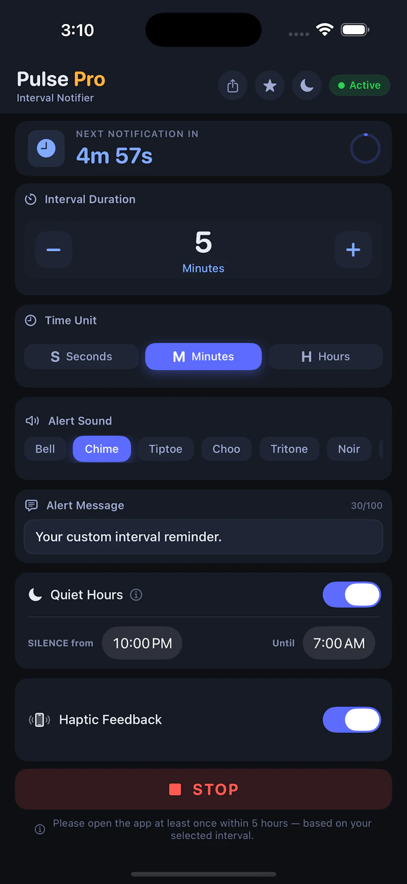 Pulse: Interval Notifier screenshot 2