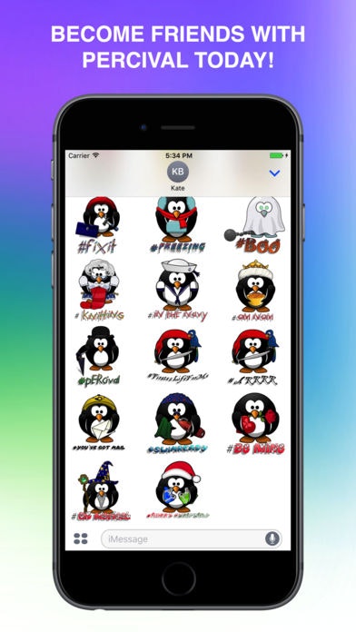 Percival The Penguin Stickers Pack gallery image