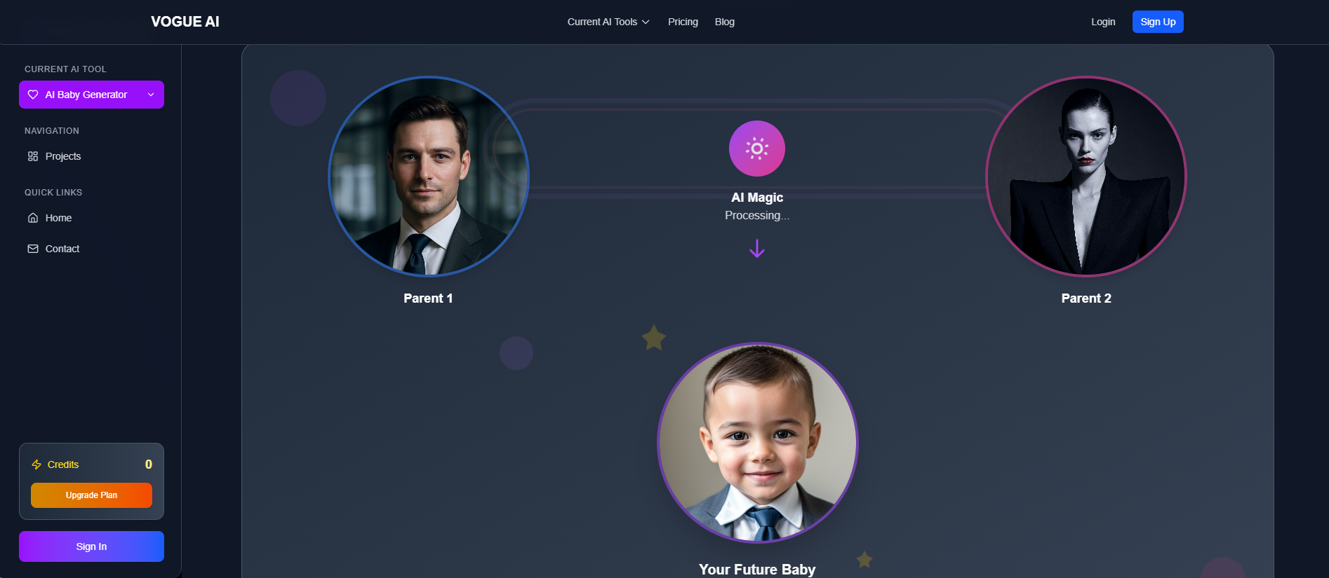 Vogue AI Baby Generator media 4