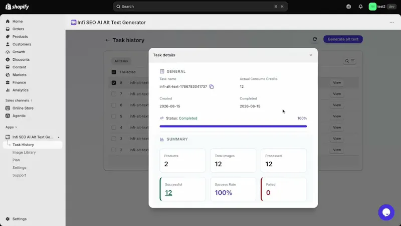 Infi SEO AI Alt Text Generator screenshot 1 (video preview)