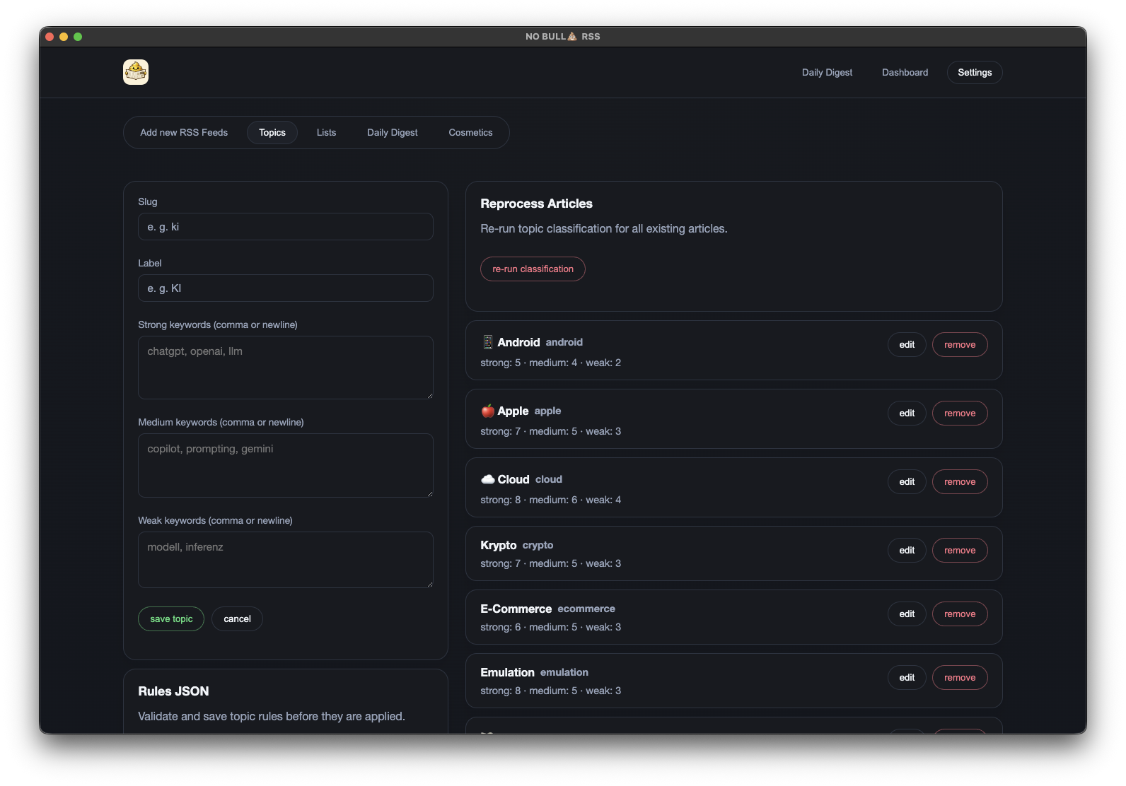 No Bullshit RSS gallery image