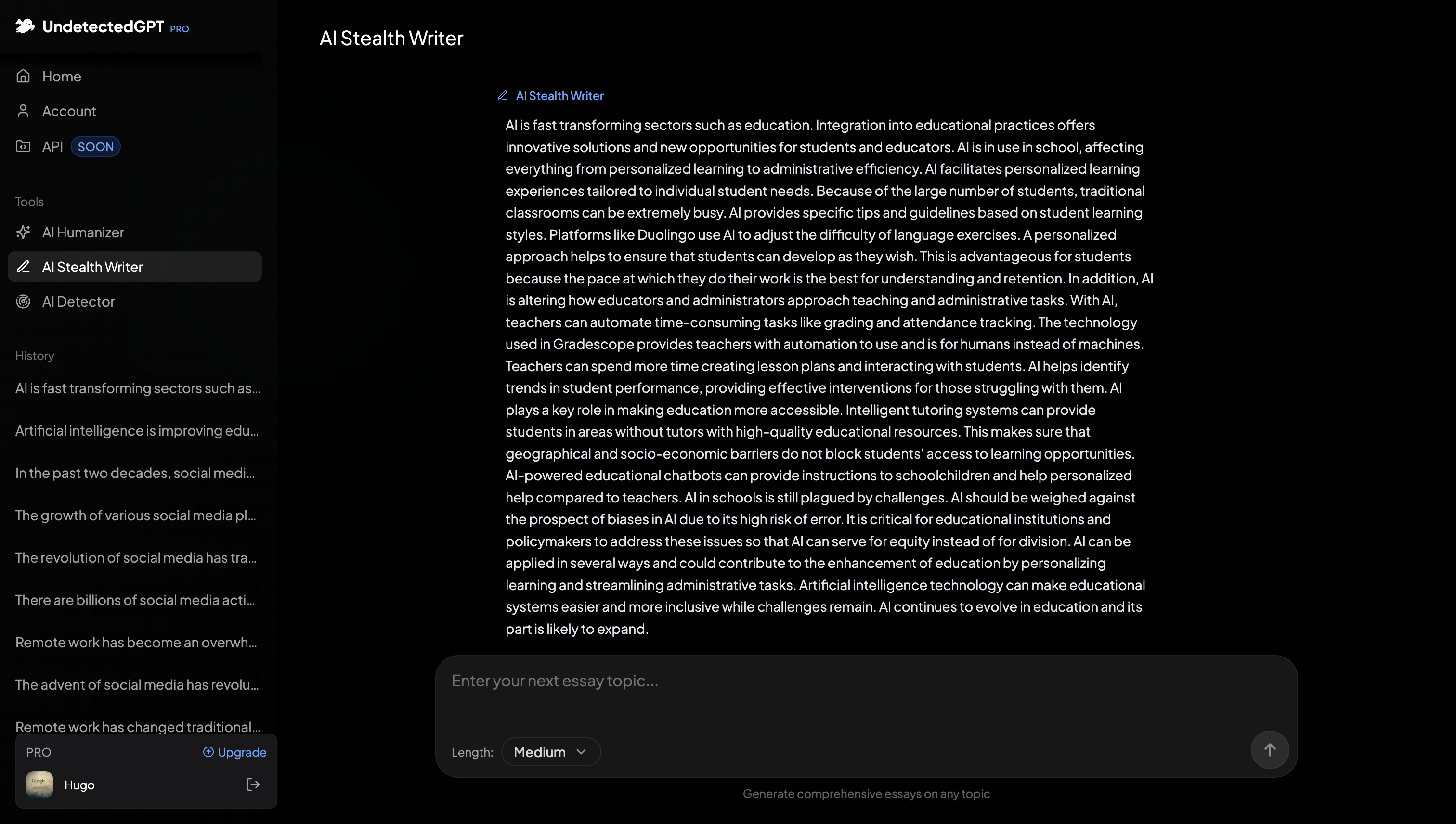 UndetectedGPT - Screenshot 5 preview