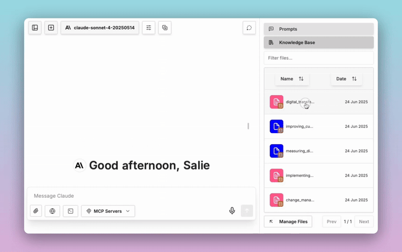 Média Sypernova - Espace de travail AI puissant: discuter avec les modèles AI de vos données 2