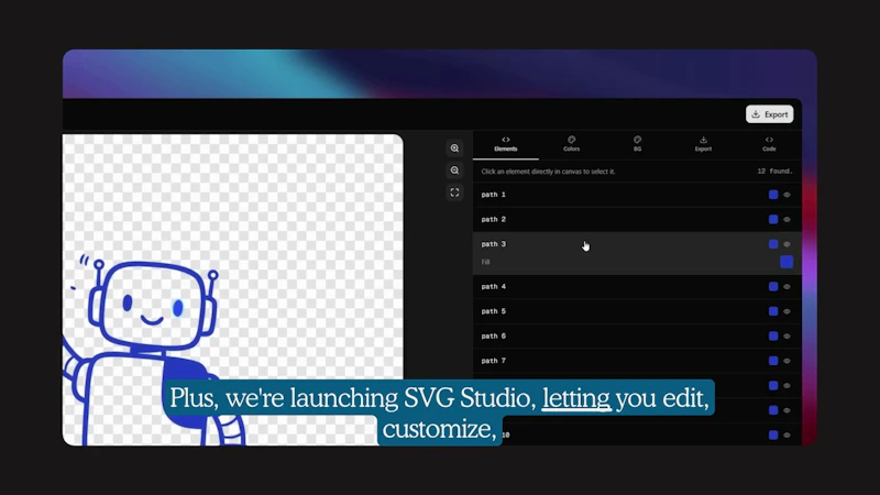 SVGs.app screenshot 1 (video preview)