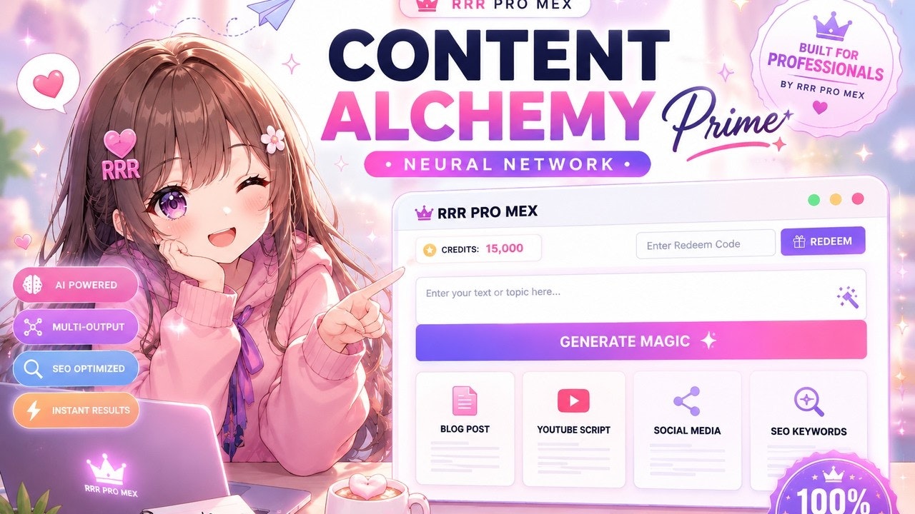 Content Alchemy Prime by RRR PRO MEX gallery image