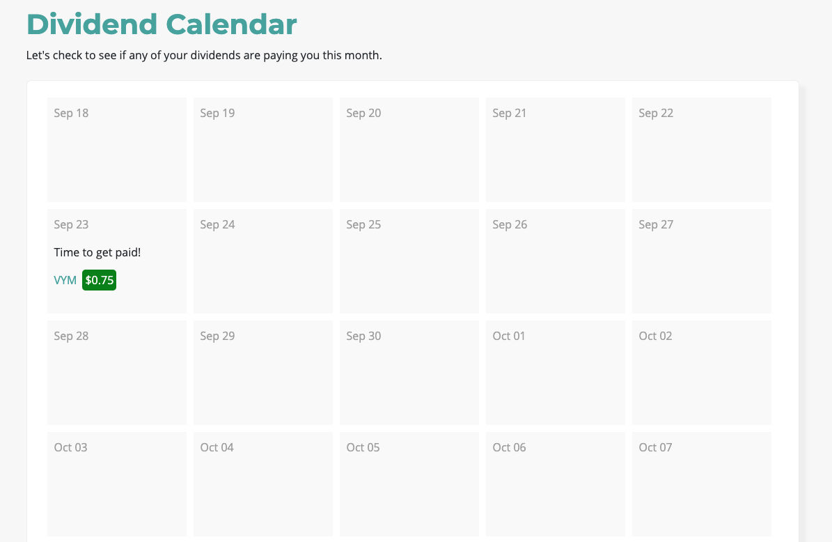 DividendTrace gallery image